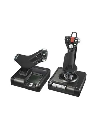 Logitech G Saitek X52 Pro Flight Control System - Ergonomischer Joystick mit LCD-Display, für präzise Weltraum- und Flugsimulationen mit 282 konfigurierbaren Befehlen