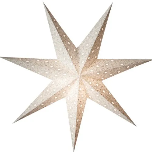 Starlightz Stern Cristal weiß 60 cm Leuchtstern Weihnachtsstern Papier Faltstern