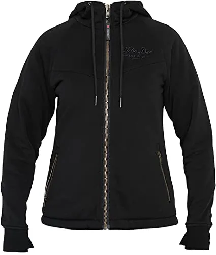 John Doe Motorradjacke - XTM Hoodie Women V2 - Stylische Damenjacke für Motorradfahrerinnen, aus strapazierfähigem Material mit XTM-Faser-Technologie für höchsten Schutz und Komfort.