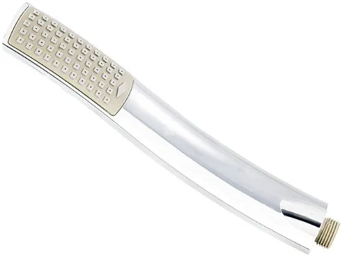 Produktbild infactory Duschkopf wassersparend: Wassersparende Design-Stabbrause 'Flat-Stream', 55 superfeine Düsen (Duschkopf Stab, Stabduschkopf, Dusche)