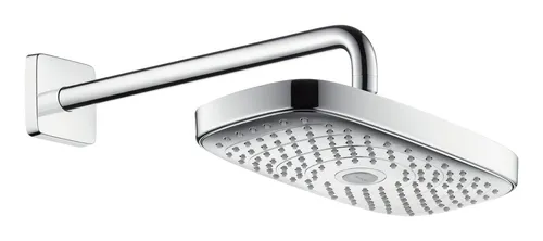 Hansgrohe Raindance Select E Kopfbrause 300 2jet mit Brausearm Chrom - 27385000 - Brausen, mit 2 Strahlarten für ein individuelles Duscherlebnis und hochwertigem Chrom-Finish für zeitlose Eleganz.