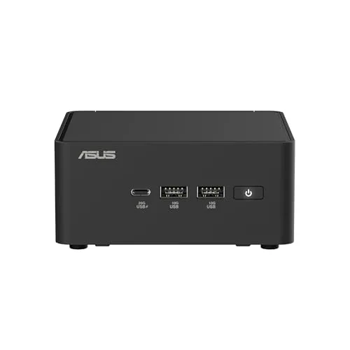 ASUS Mini PC NUC 15 Pro | Core 3, 16GB RAM, 500GB SSD, Schwarz - Kompakter Mini PC mit leistungsstarkem Core 3 Prozessor, ideal für Home-Office und Multimedia-Anwendungen. Mit modernsten Anschlüssen und WLAN 7 für eine schnelle Konnektivität.