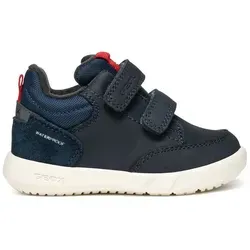 Geox Baby-Jungen B HYROO Boy WPF A Sneaker, blau, 21 EU - Lauflernschuhe für Jungen, atmungsaktiv und mit praktischem Klettverschluss für einfaches An- und Ausziehen.