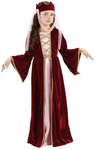 KINDERKOSTÜM BURGLADY FASCHING KARNEVAL KINDER MÄDCHEN BURG DAME KOSTÜM GR. 140