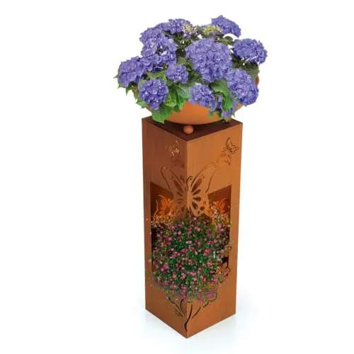 Hoberg Dekosäule LED Pflanzsäule 3D Schmetterling-Design von Hoberg