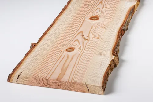 Holzbrett Massivholz Douglasie unbesäumt 120 x 27 cm 30 mm