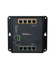 StarTech.com 8 Port POE Managed Ethernet Switch 30W per PoE+ Industrieller managed Wandmontage Netzwerk 4 x 10/100/1000 + 4 x wandmontierbar 120 W Gleichstrom (IES81GPOEW)