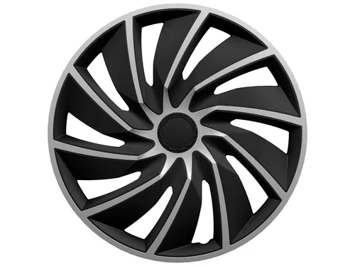 4x Radkappen 16 Zoll Turbo Silver Black Radzierblenden Radblenden