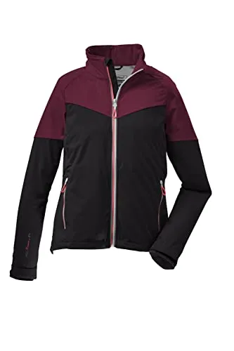 Killtec Damen Kos 29 Wmn Sftshll Jacket Softshelljacke mit Stehkragen packbar, dunkelanthra, 38 EU