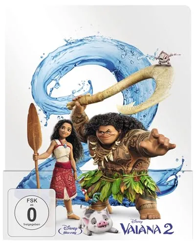 Vaiana 2 [Blu-ray] - Animationsfilm für die ganze Familie, mit fantastischen Abenteuern und ohne Altersbeschränkung.