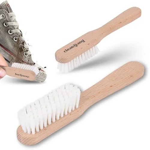 Cleangang Sneaker Reinigungsbürste Boot Champ für eine schonende Reinigung von Textil, Leder - Hochwertige Schuhbürste mit synthetischen Borsten - Sneaker Reiniger Bürste, Mehrfarbig, 180x25x10 mm