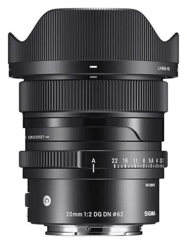 Sigma 20 mm 1:2 DG DN Contemporary für Sony E-Mount - Weitwinkelobjektiv für Sony E-Mount mit einer maximalen Blende von F/2 für brillante Aufnahmen bei schwachem Licht und beeindruckende Schärfe.