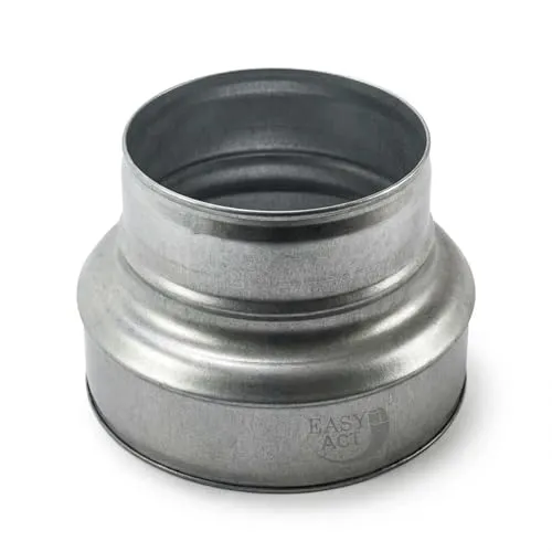 Easy Act Reduzierstück Ø 160 auf 100 mm, Adapter zur Verbindung von Lüftungsrohren, Reduzierung für Zuluft- und Abluftsysteme