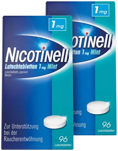 Cooper Consumer Health Deut Sparset Nicotinell Lutschtabletten 1 mg Mint 2 x 96 Stück - 2 x 96 Lutschtabletten