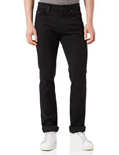 BOSS Herren Slim Jeans Delaware Bc-l-c - New Black002, 33W/32L - Schmale Passform mit seitlichen Taschen und geradem Beinverlauf, ideal für einen modernen Look.