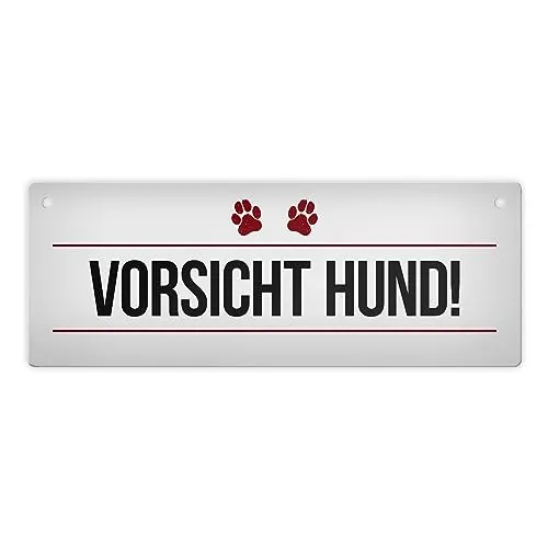 Vorsicht Hund! Metallschild XL
