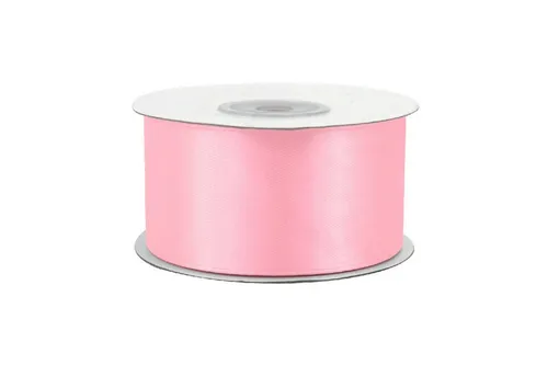 Creativery Satinband, Satinband 38mm x 25m Rolle Hellrosa