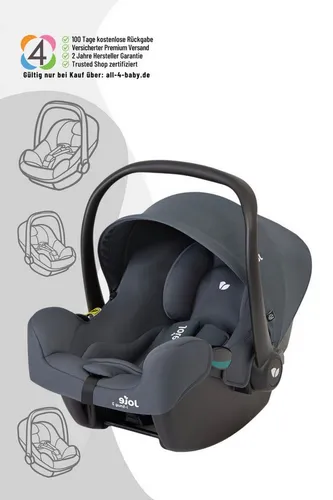 Joie Babyschale i-Snug 2 Moonlight - Kindersitz mit ergonomischem Tragebügel, abnehmbaren und waschbaren Bezügen sowie UV-Schutz 50+, ideal für Babys von Geburt bis 75 cm, sicher und komfortabel.