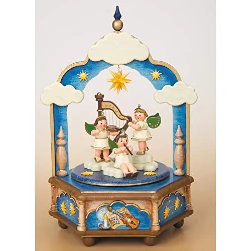 Hubrig-Volkskunst Spieldosen Stille Nacht 22-stimmigen Spielwerk 26cm