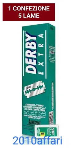 Derby Extra Super Edelstahl Platinum Klingen - 1 Verpackung 5 Klingen