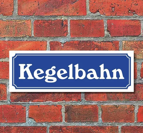 Schild im Straßenschild-Design