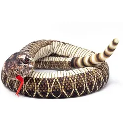 Cornelissen - Kuscheltier - Schlange Klapperschlange mit Rassel - 145 cm lang