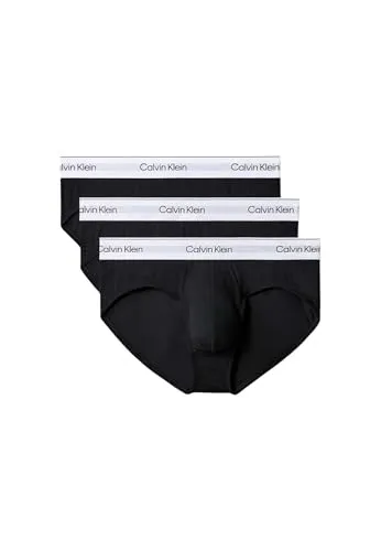 Calvin Klein Herren Slips 3er Pack - Bequeme Hip Briefs mit Logobund - Funktionsunterwäsche mit ultimativen Tragekomfort, aus elastischer Stretch-Baumwolle für optimale Bewegungsfreiheit und angenehme Passform.