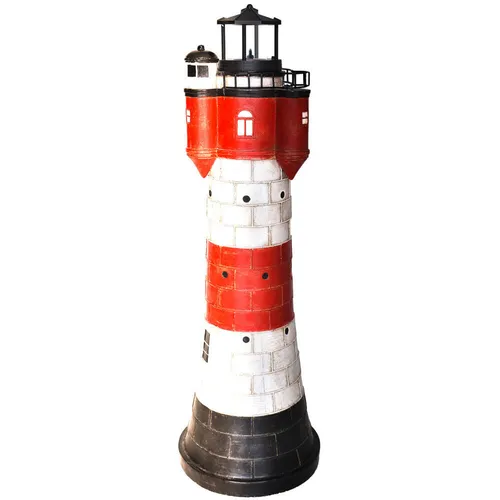 Solar Leuchtturm 50 cm - Gartendekoration mit LED-Beleuchtung - Kategorie: Lampen, Besonderheit: Solarbetriebene Leuchte in Leuchtturm-Design, ideal für Garten und Balkon, schafft maritimes Flair.