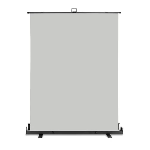 Walimex pro Roll-up Panel Hintergrund grau 155 x 200 cm - Fotostudio Zubehör, ideal für professionelle Aufnahmen mit einfachem Auf- und Abbau.