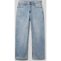 GARCIA JEANS 5-Pocket-Jeans blau 152 - Kinderhosen aus 99 % Baumwolle und 1 % Elasthan, bequem und flexibel für aktive Kinder, in modischem bleached Blau.