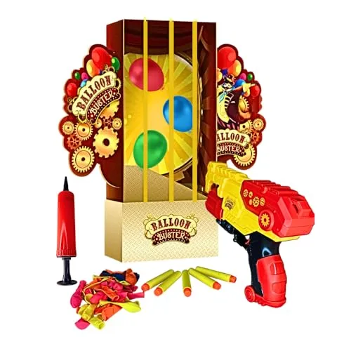 Be Blip – Buster-Ball, Spiele für Kinder, enthält 1 Pistole, Spielzeug Pfeile, Schaumstoff, ab 4 Jahren – Zwei Spielmodi – 2 bis 4 Spieler – Schießspiel, blau