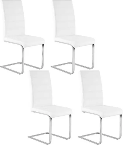 Küchen- und Esszimmerstühle Weiß von WOLTU