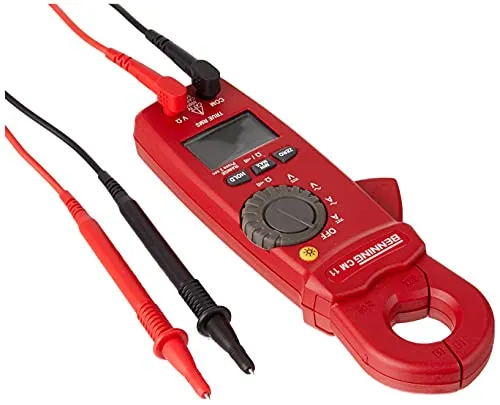 Benning CM 11 Stromzange - Digitales Hand-Multimeter CAT IV 300V, präzise TRUE RMS-Messung für Elektrofachkräfte und Industrie