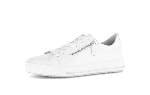 GABOR COMFORT Sneaker Damen Leder in Weiß, Gr. 37 - Eleganter GABOR COMFORT Sneaker aus hochwertigem Leder, ideal für den Alltag. Mit praktischem Reißverschluss und gepolstertem Fersenbereich für hohen Tragekomfort. Perfekt für stilvolle Auftritte!