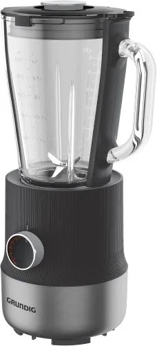 GRUNDIG SM 6430 Standmixer – 800 Watt, 1.5 Liter, Anthrazit/Edelstahl - Standmixer mit 800 Watt Leistung und 5 Geschwindigkeitsstufen, ideal für Smoothies und Suppen. Der 1,5 Liter Glasbehälter ist spülmaschinengeeignet und hat ein modernes Design.