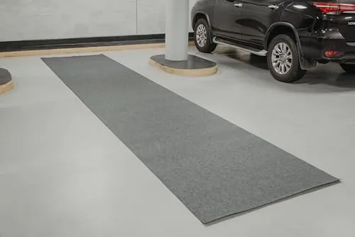 Goliber BALIBETOV Garagenbodenmatte wasserdicht | Garagenmatte & Mehrzweck-Läufer mit Gummirückseite für Auto, Flur & Küche | 2 Rollen 1,22 x 5,79 m