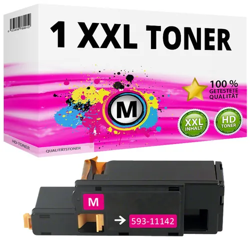 1x XXL TONER 593-11142 für DELL 1250C 1350CNW 1355CN 1355CNW C1760NW C1765NFW