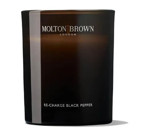 Molton Brown Re-Charge Black Pepper Duftkerze - Elegante 190 g Duftkerze mit würzigem Schwarzpfeffer-Aroma, ideal für ein entspannendes Ambiente und luxuriöse Wohnatmosphäre.