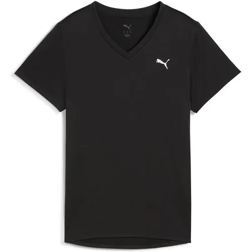 PUMA Trainingsshirt W TAD ESSENTIAL VNECK TEE schwarz M von PUMA