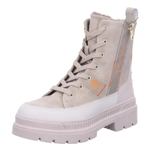 BAGATT TT Damen Stiefeletten/Schnürboots/Winterboots DEWIN Beige Synthetik, Größe:40, Farbauswahl:beige