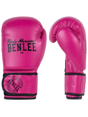 BENLEE Boxhandschuhe CARLOS aus Kunstleder - Traditionelle Boxhandschuhe mit stoßabsorbierender Schaumstoffpolsterung und extra breitem Klettverschluss für optimalen Halt. Ideal für Sparring und Boxtraining.