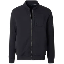 CASAMODA Sweatjacke uni Herren XXL blau - Funktionsjacke aus 70% Baumwolle und 30% Polyester, ideal für modebewusste Männer. Bequemer Begleiter für jeden Alltag und Freizeitlook.