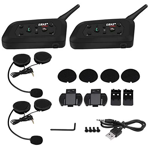 Keenso 2 x Motorrad Helm Intercom Set V6 Pro