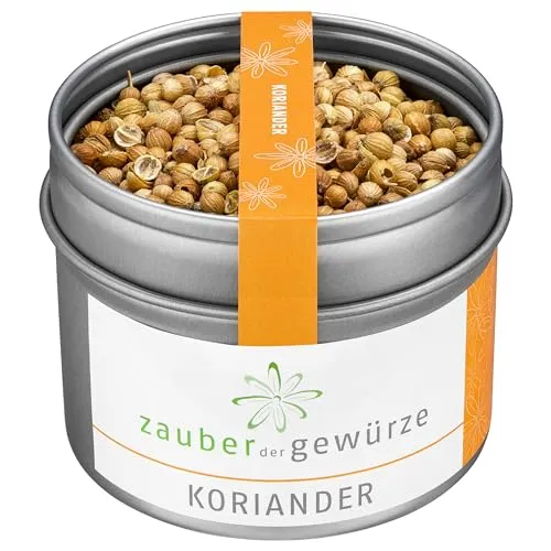 Zauber der Gewürze Koriander ganz – Koriandersamen für eine leicht nussige Note, ideal für die asiatische und deutsche Küche – 35 g