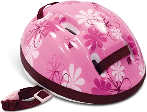 Götz 3401777 Fahrradhelm – Reithelm mit Blümchen für Puppen – passt für Stehpuppen 45 – 50 cm und Babypuppen 42 – 46 cm