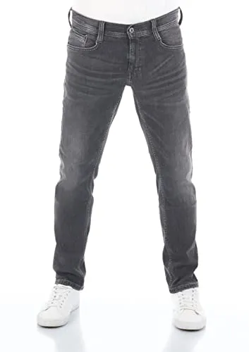 MUSTANG Tapered-fit-Jeans Herren - Oregon Tapered Fit Denim Hose - Modische Jeans in Used Black Denim mit bis zu 2% Stretchanteil für optimalen Tragekomfort. Ideal für lässige Outfits und Freizeitaktivitäten.