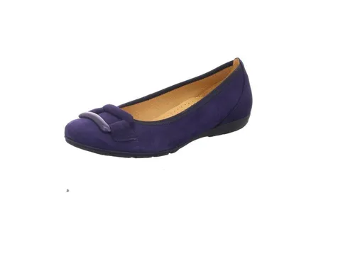 Gabor Damen Klassische Ballerinas, Frauen Flats,Ballett-Schuhe,Ballet-Flats,Ausgehschuhe,Abendschuhe,Slip-ons,Ballerinen,Atlantik,43 EU / 9 UK