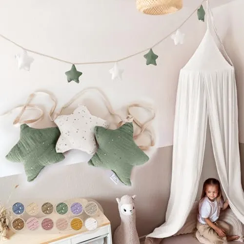 LILIMAUS Sternen Wimpelkette Stoff von lilimaus