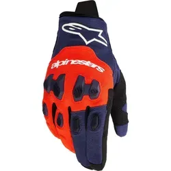 Alpinestars Pro-Dura Handschuhe - Orange/Dunkelblau/Weiß - XXL - Hochwertige Motorradhandschuhe für Enduro-Fahrer, die Komfort, Schutz und Atmungsaktivität vereinen. Die mehrteilige Stretch-Konstruktion sorgt für eine optimale Passform und Bewegungsfreiheit.