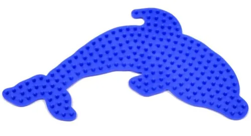 Hama Bügelperlen Hama Midi-Stiftplatte Delfin, blau